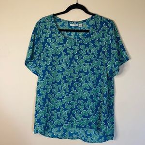 Halogen Short Sleeve Blouse size Medium